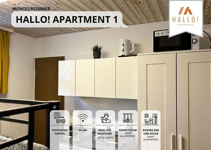 Hallo!-apartments - Ideal Fuer Geschaeftsreisende, Monteure Und Feriengaeste * Bad Worishofen
